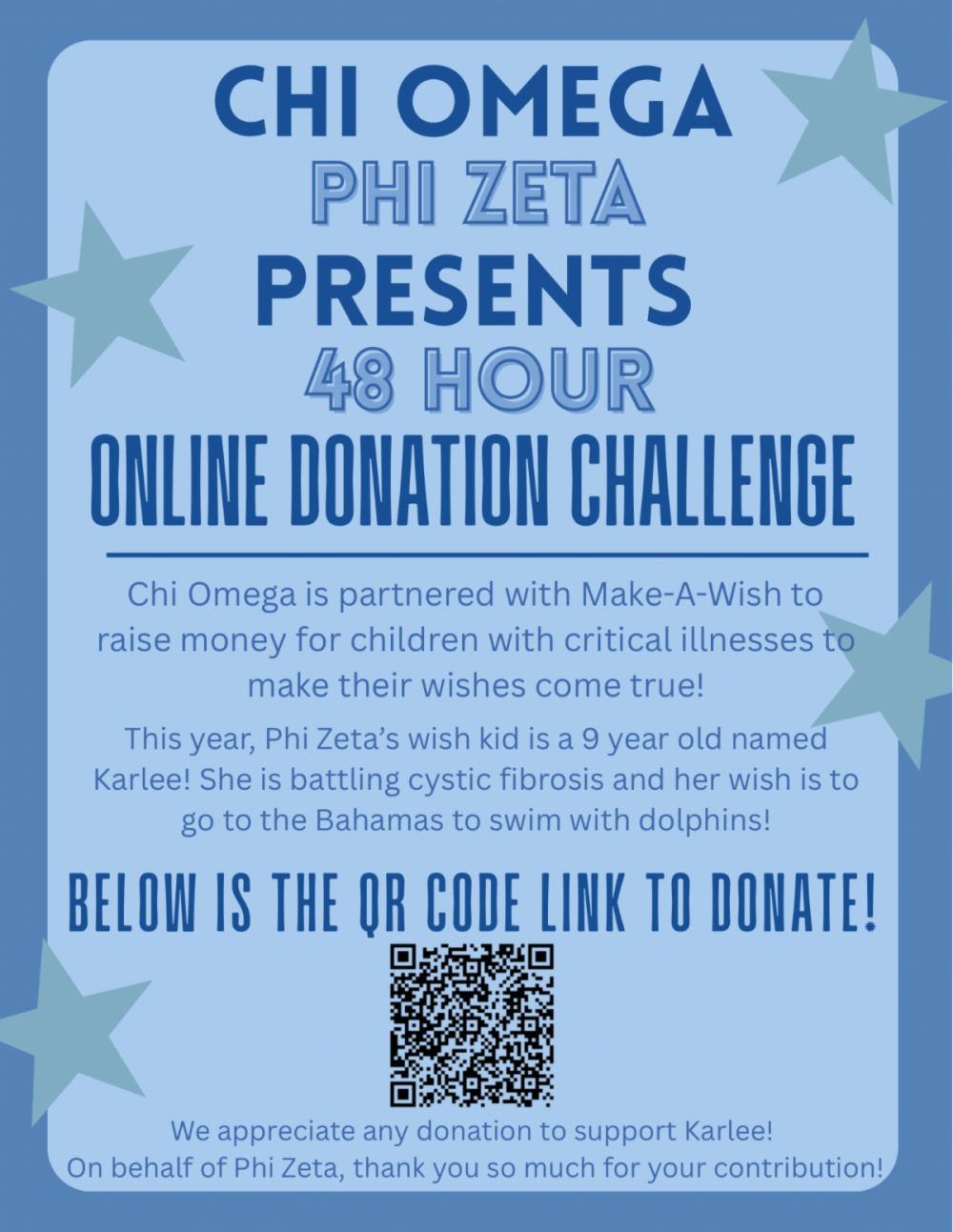 Chi Omega Strives to Make Little Girl’s Dream Come True 